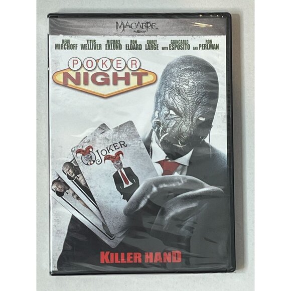 Poker Night DVD Movie Horror Film Thrillers Mystery Detective Ron Perlman Videos - Picture 1 of 5